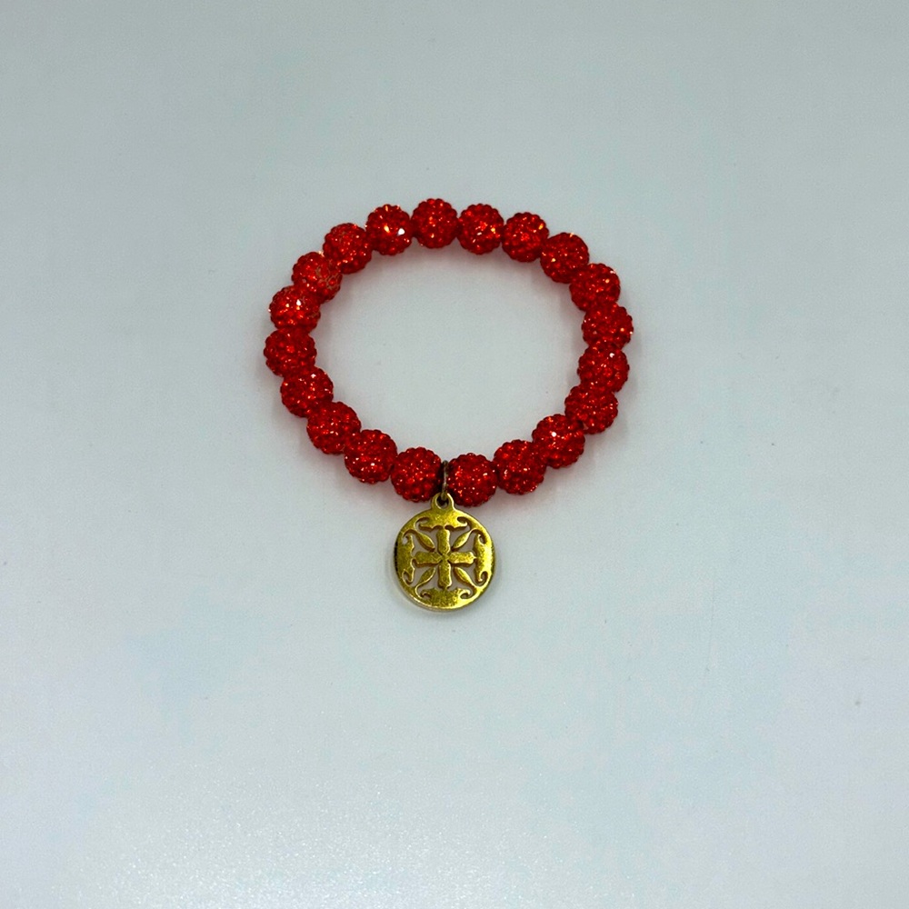 Rustic Cuff Emerson bracelet-Orange w/gold
